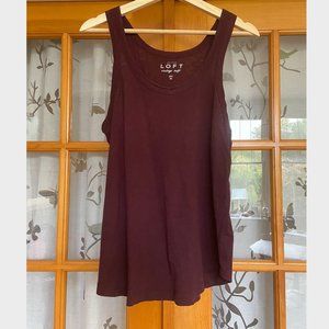 3/$25 LOFT Vintage Soft Maroon Tank Top